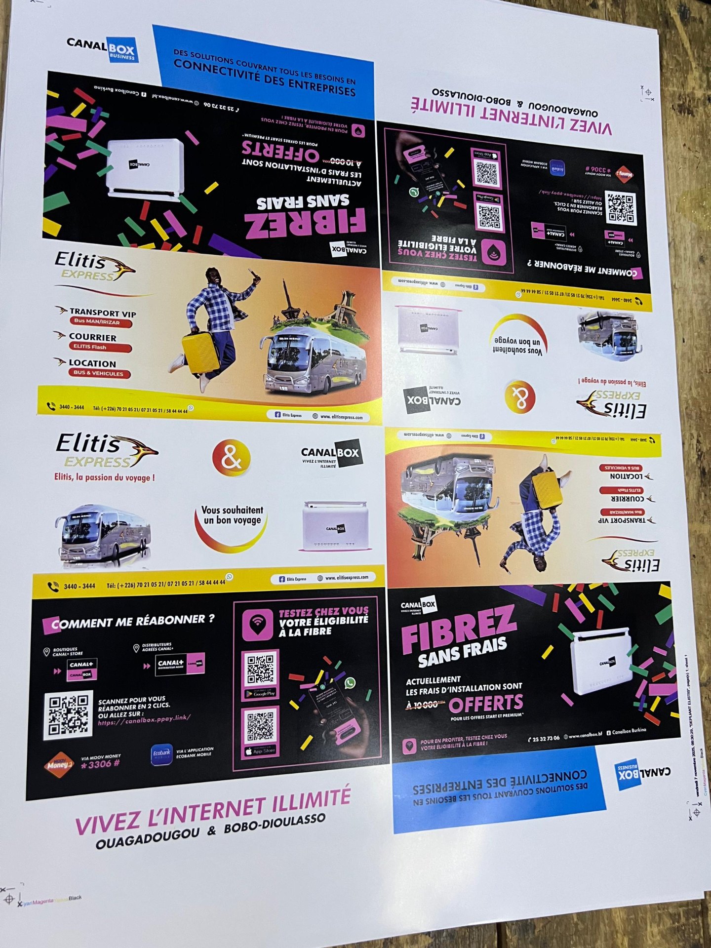 Affiches Canalbox & Elitis Express