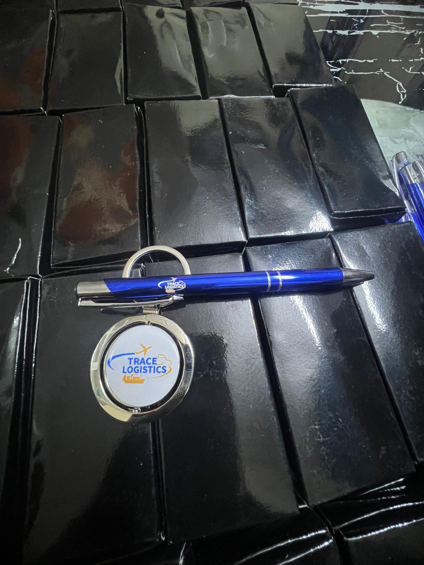 Coffret stylo & porte-clés Trace Logistics