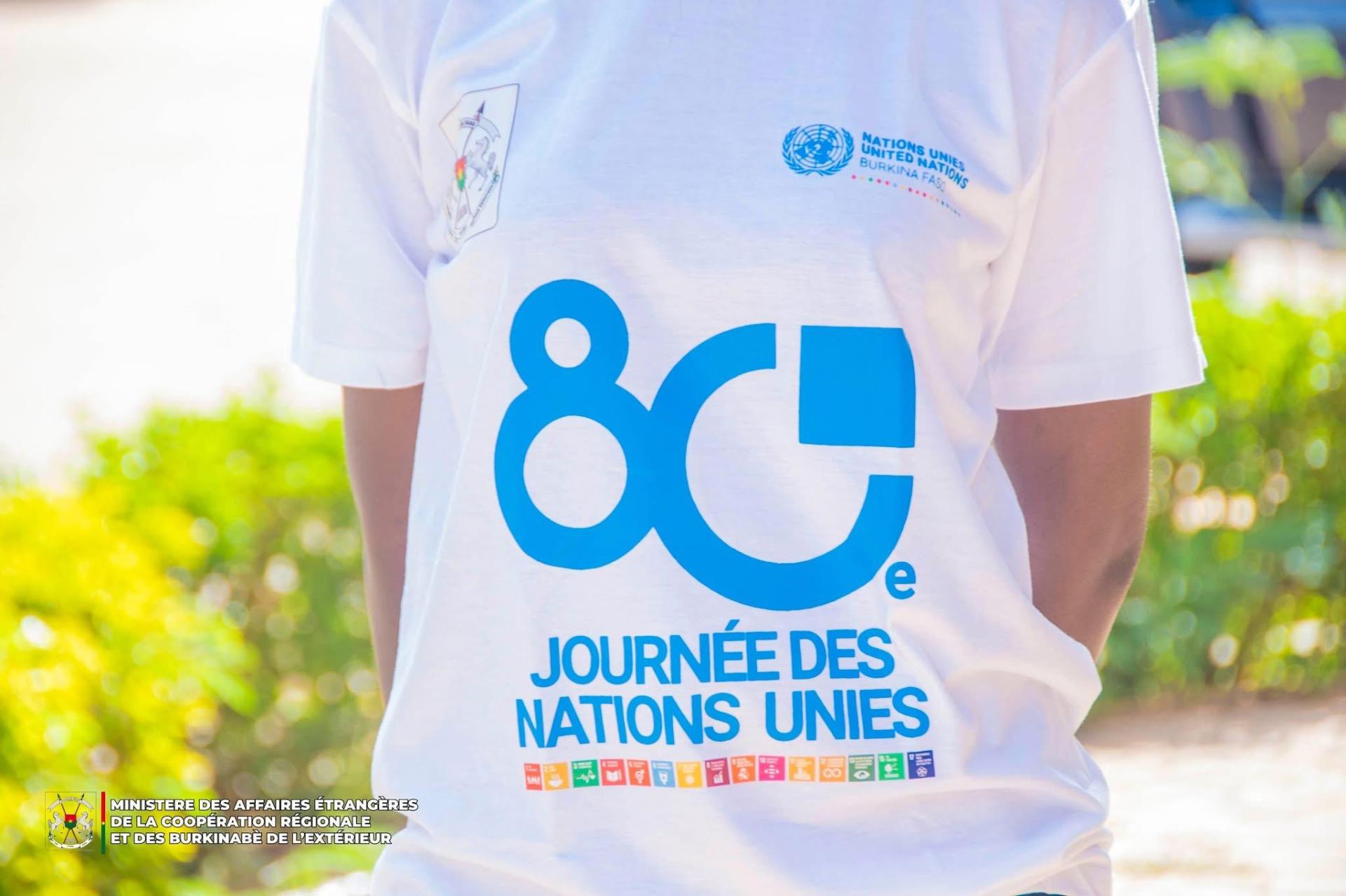 T-shirts 80e Journée des Nations Unies
